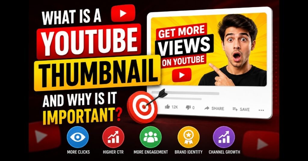 YouTube Thumbnail guide showing thumbnail design, click-through rate optimization, YouTube branding, and video marketing strategies.